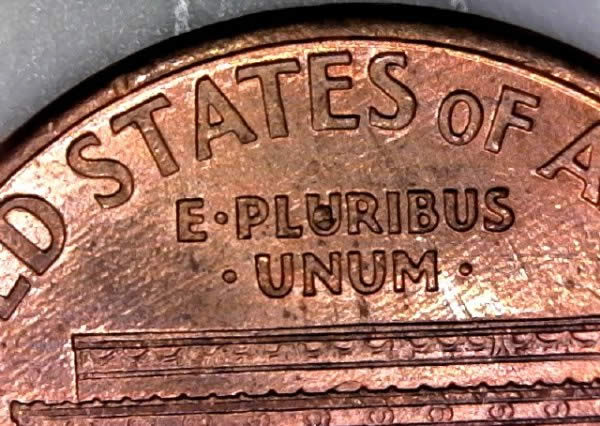 1998-P-Lincoln-Cent-With-Broken-Die-Post-And-Feeder-Finger-Scrapes